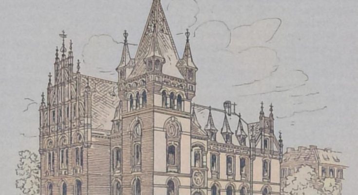 Rathhaus zu Geestemünde - Perspektivische Ansicht