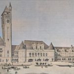 Abbildg. 3 - Ansicht des Empfangsgebäudes von der Marktstrasse