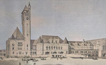 Abbildg. 3 - Ansicht des Empfangsgebäudes von der Marktstrasse