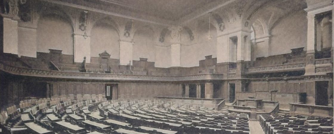 Berliner Neubauten 89 - Das neue Abgeordnetenhaus des preussischen-Landtages - Sitzungssaal