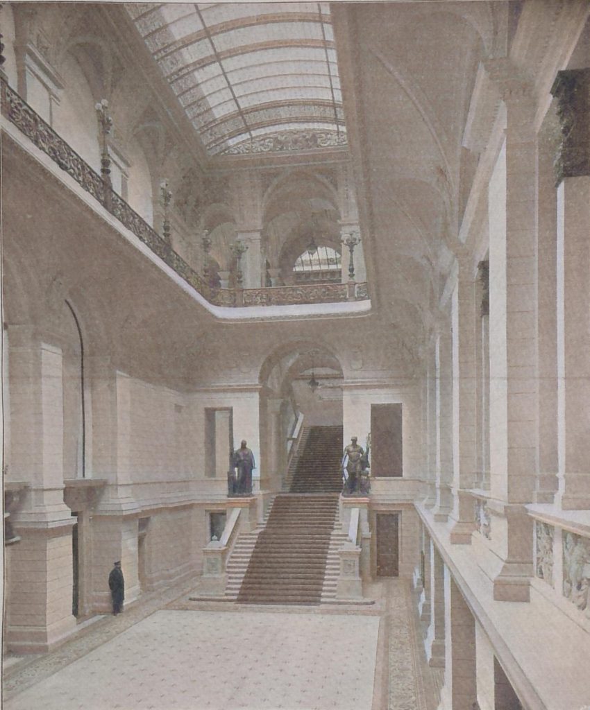 Berliner Neubauten 89 - Das neue Abgeordnetenhaus des preussischen-Landtages - Treppenhalle