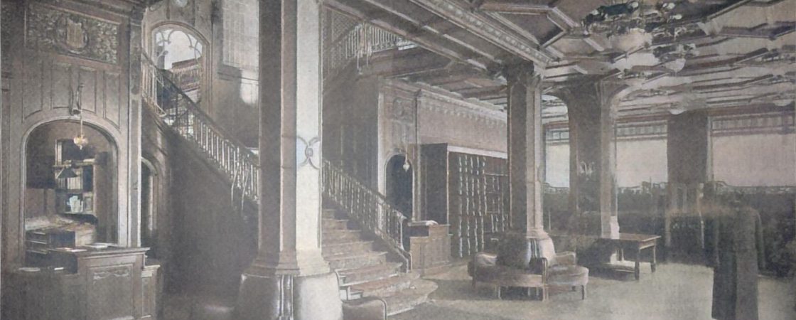 Berliner Neubauten 92 - Das Geschäftshaus Herrmann Hoffmann, Friedrichstrasse 50-51. Verkaufsraum im Erdgeschoss