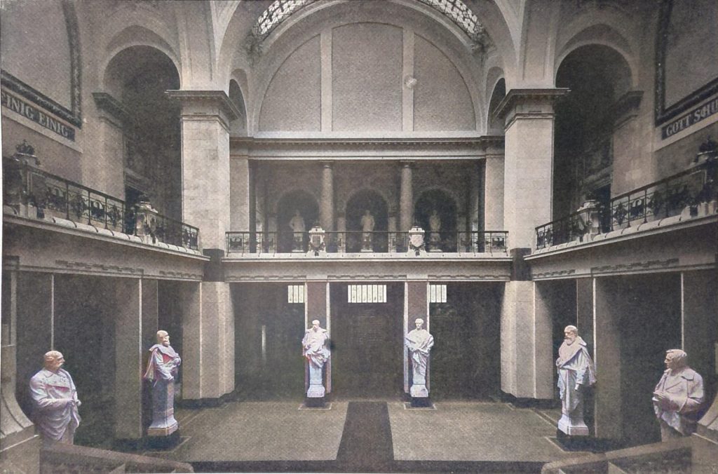 Blick in die Lausitzer Ruhmeshalle zu Görlitz
