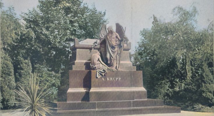 Das Grabdenkmal Alfred Krupp’s auf dem alten Friedhof in Essen a. Ruhr