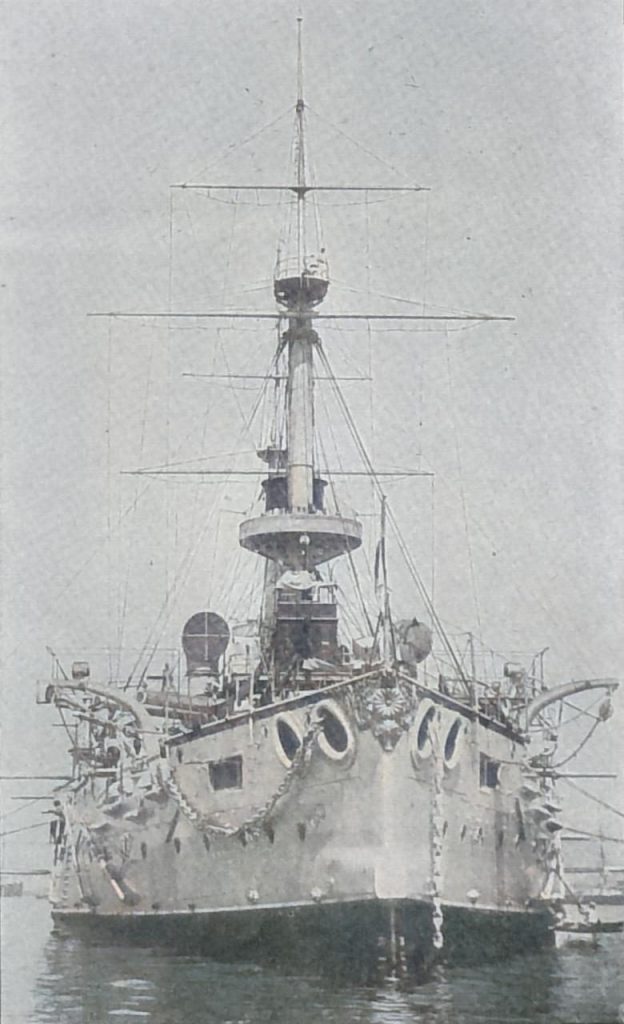 Das japanische Linienschiff Fuji