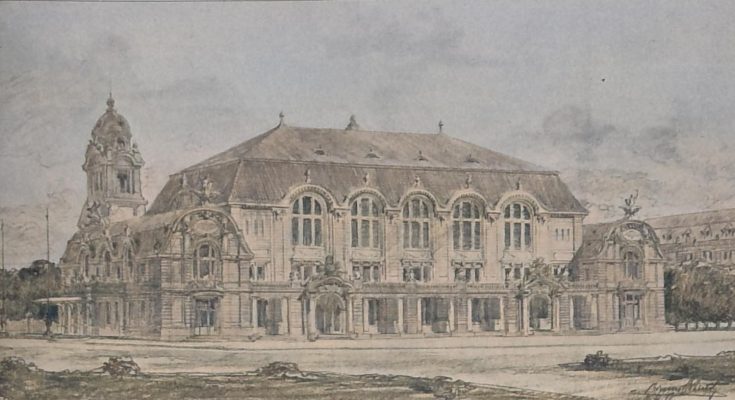 Der Ausführungs-Entwurf zu einer Festhalle für Mannheim