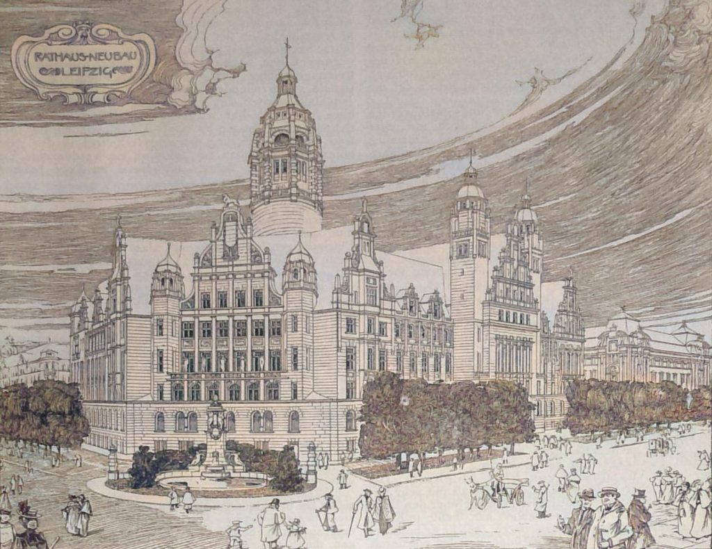 Der Entwurf zum Leipziger Rathhaus-Neubau 1899
