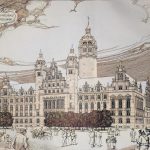 Der Entwurf zum Leipziger Rathhaus-Neubau - Ansicht der Hauptfront