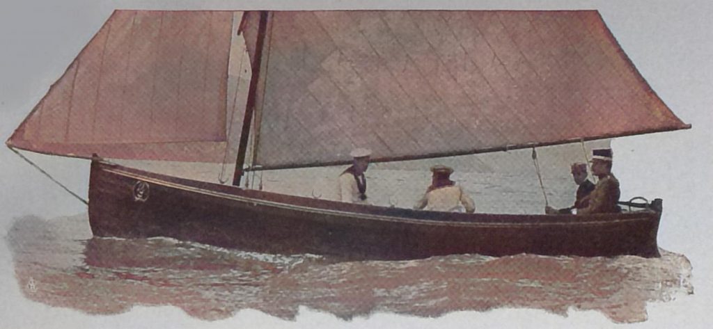 Der König im Segelboot