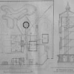 Der Wasserthurm in Thorn - Lageplan und Schnitt