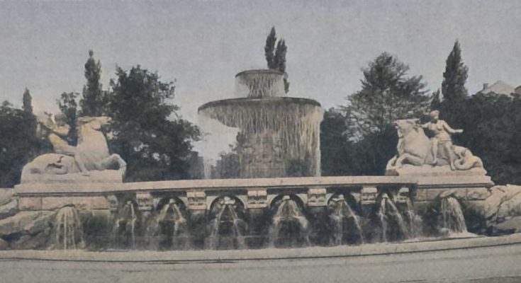 Der Wittelsbacher Brunnen in München - Bildhauer A. Hildebrand in München