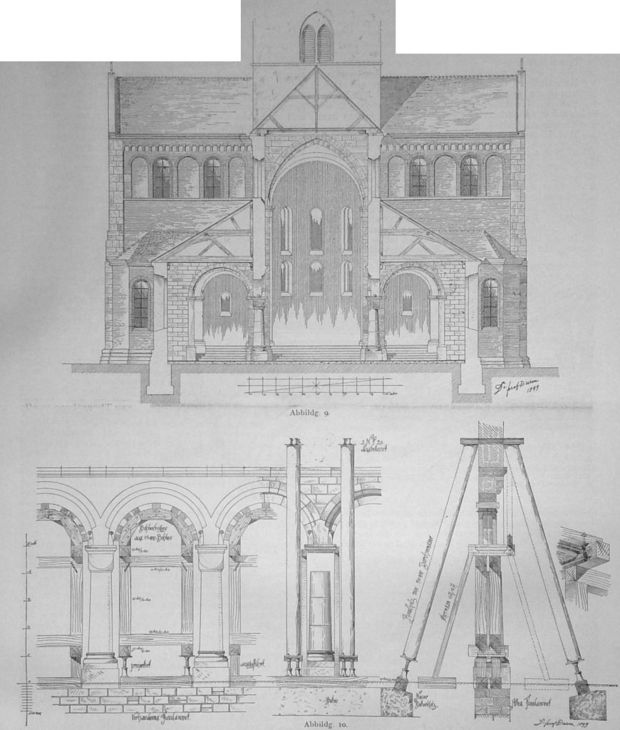 Die Abteikirche in Schwarzach - Abbild. 9 und 10