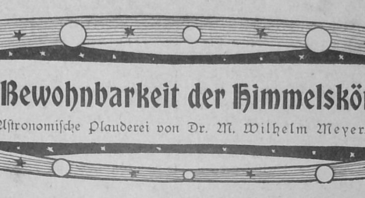 Die Bewohnbarkeit der Himmelskörper