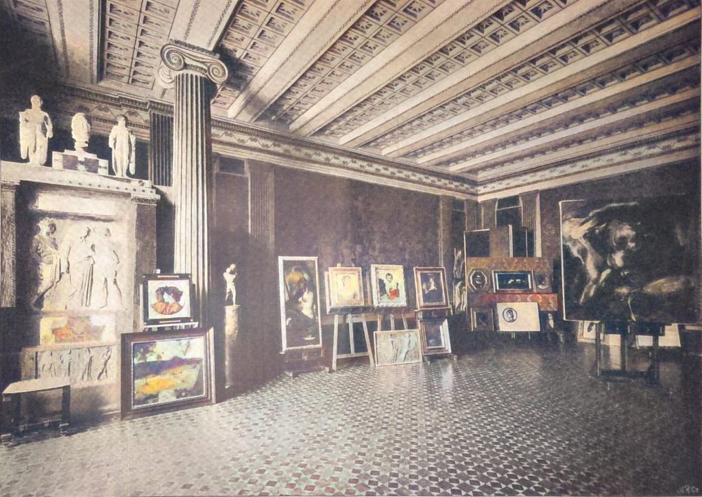 Die Villa Stuck in München - Atelier (Nach der Zeitschrift des bayr. Kunstgewerbevereins Kunst und Handwerk)