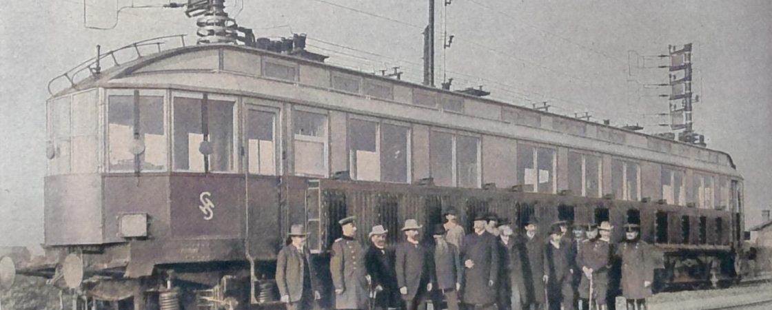 Ein Triumpf der deutschen Technik - Die Teilnehmer an den Versuchsfahrten der elektrischen Schnellbahn Marienfelde-Zossen