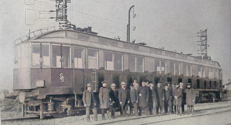 Ein Triumpf der deutschen Technik - Die Teilnehmer an den Versuchsfahrten der elektrischen Schnellbahn Marienfelde-Zossen