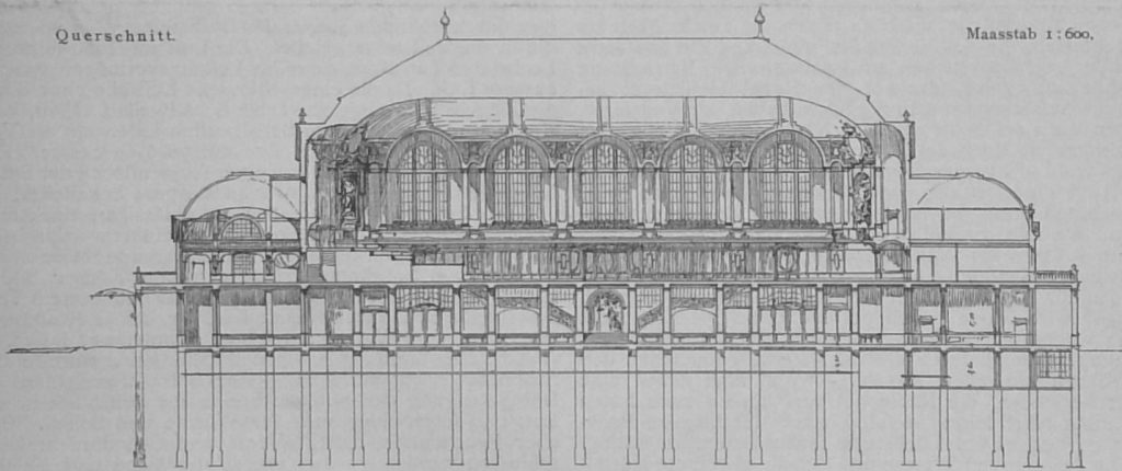 Festhalle für Mannheim - Querschnitt