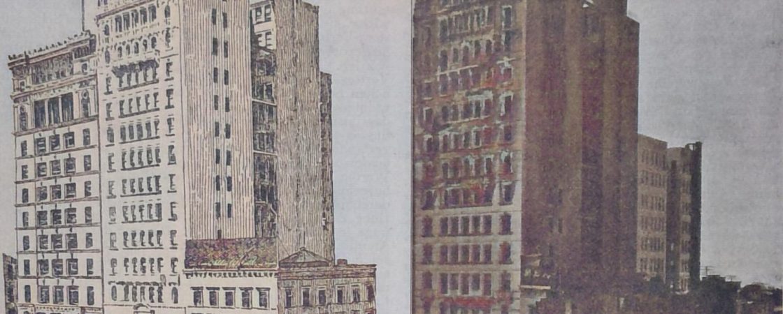 Grossfeuer in New York (am Broadway und Warrenstreet) am 4. Dezember 1898