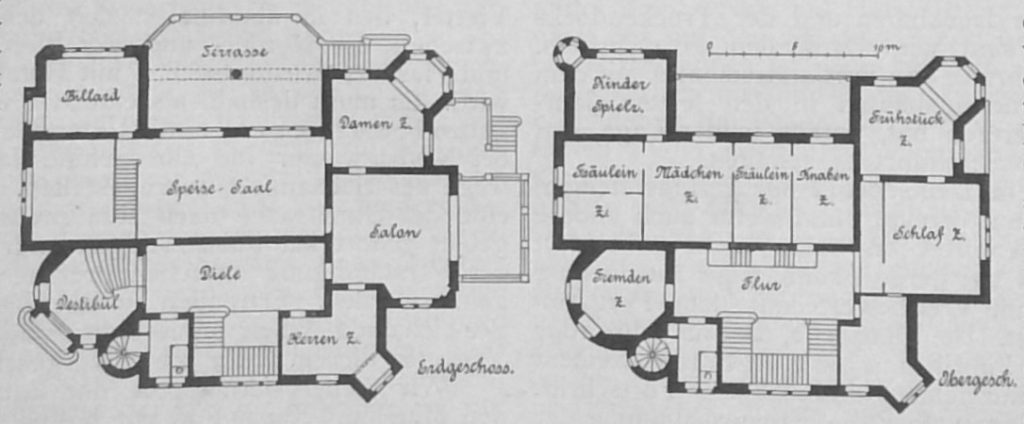 Haus Agath in Breslau - Grundriss