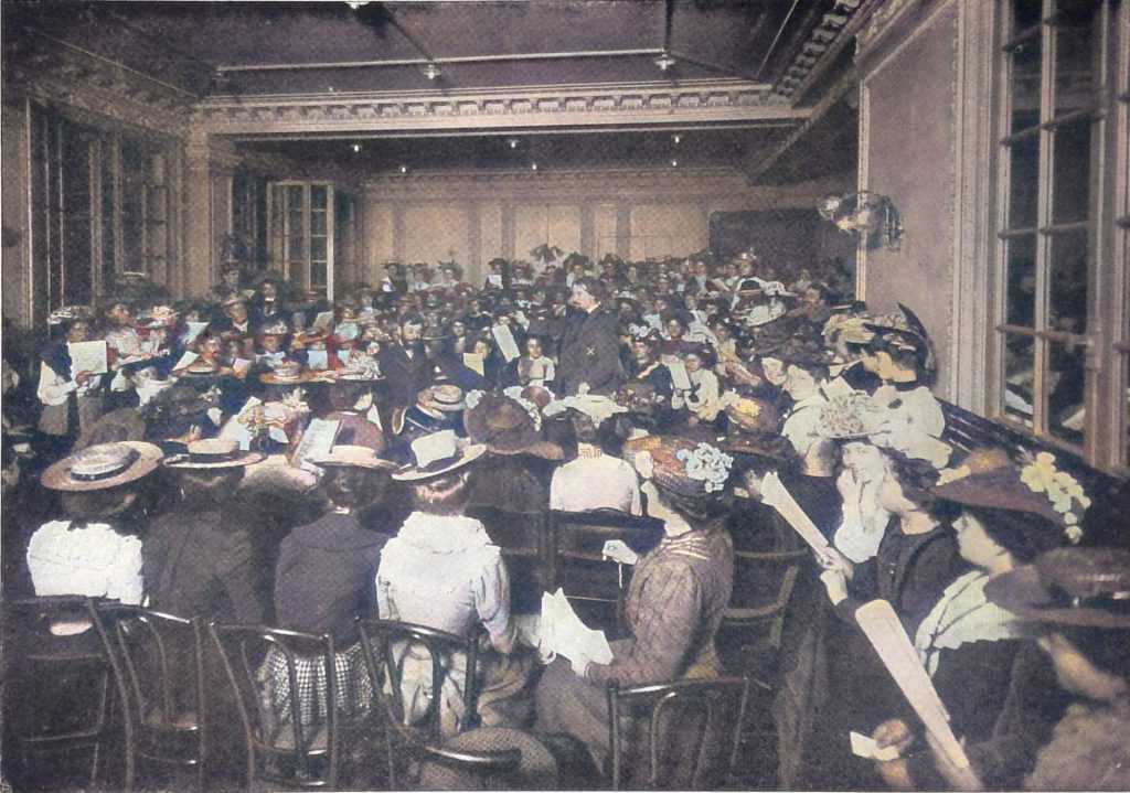 Im Pariser Koservatorium Mimi Pinson; Gustave Charpentier (X) in der Gesangstunde