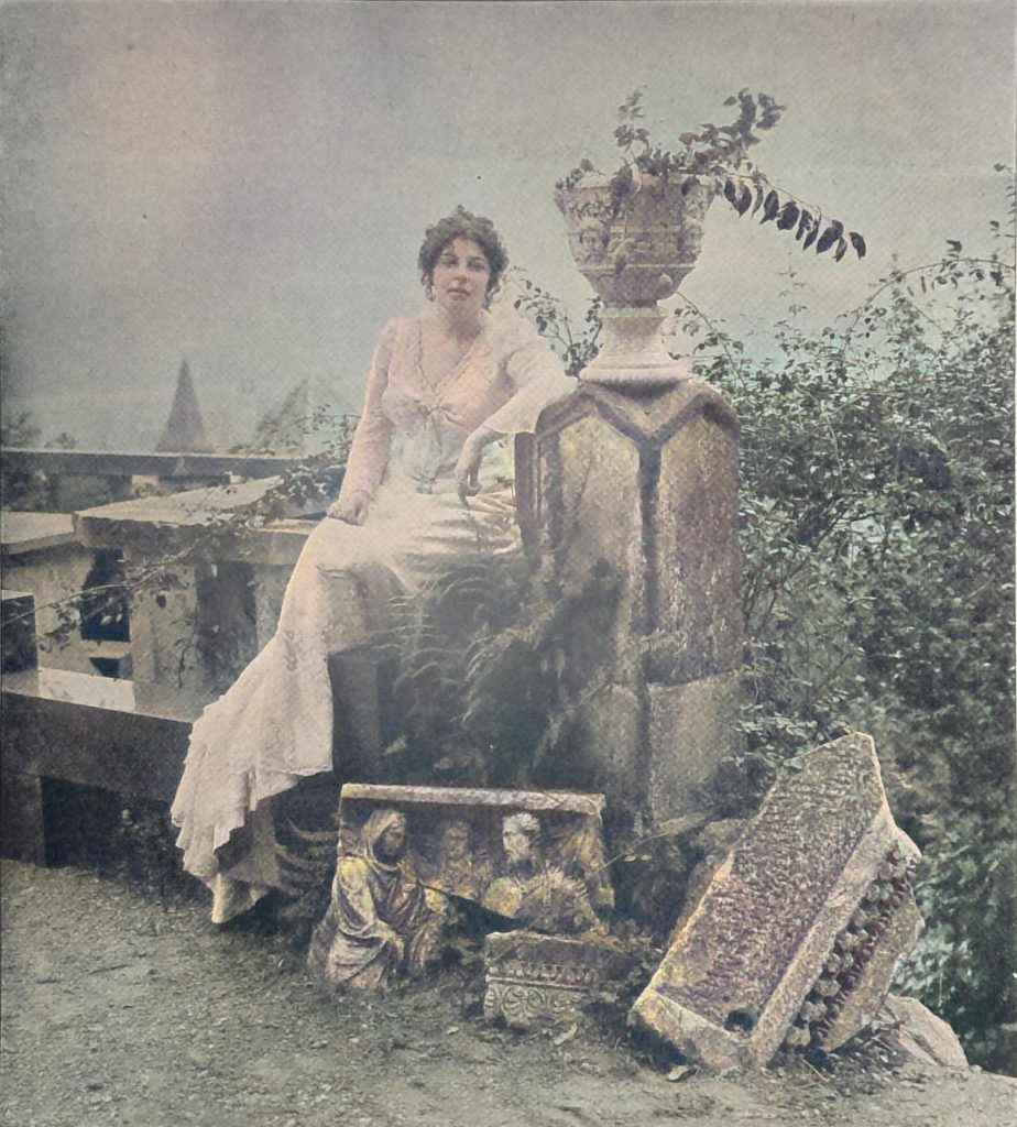 Maria Eberlein, geborene Gräfin Herzberg, auf der Eberburg