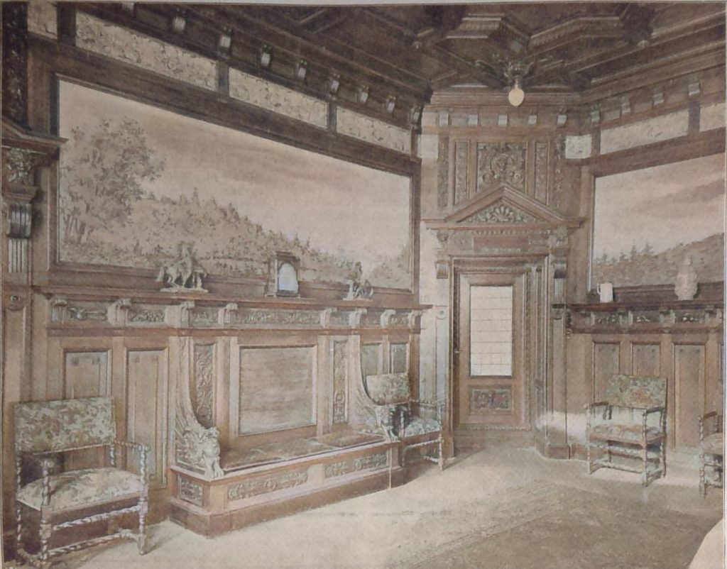 Speisezimmer im Wohnhause des Hrn. Baron Theodor von Liebieg in Reichenberg in Böhmen