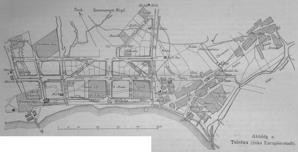Abbildg. 2 - Tsintau (links Europäerstadt)