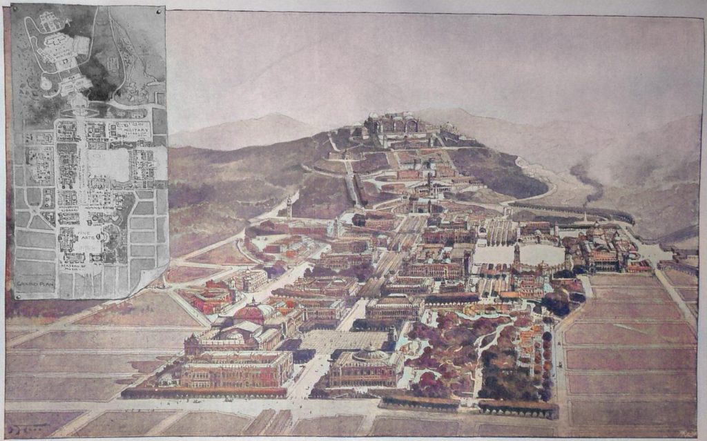 Das Ergebniss des Phoebe A. Hearst-Wettbewerbes für Entwürfe zu einer neuen Universität bei Berkeley in Californien. Achitekt E. Bènard in Paris