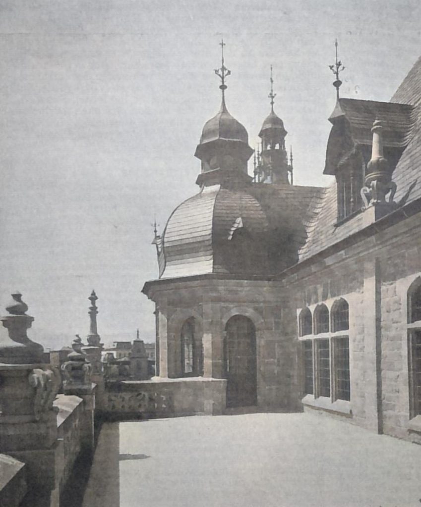 Das Nordböhmische Museum in Reichenberg. Ansicht der Terasse