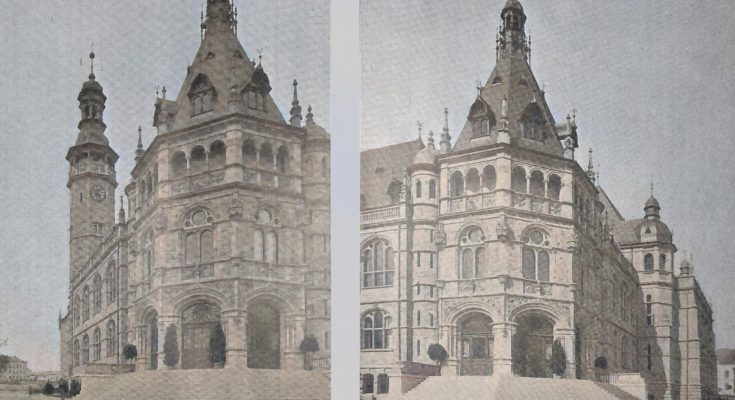 Das Nordböhmische Museum in Reichenberg. Architekten Fr. Ohmann und Griesebach & Dinklage. Die beiden Hauptansichten