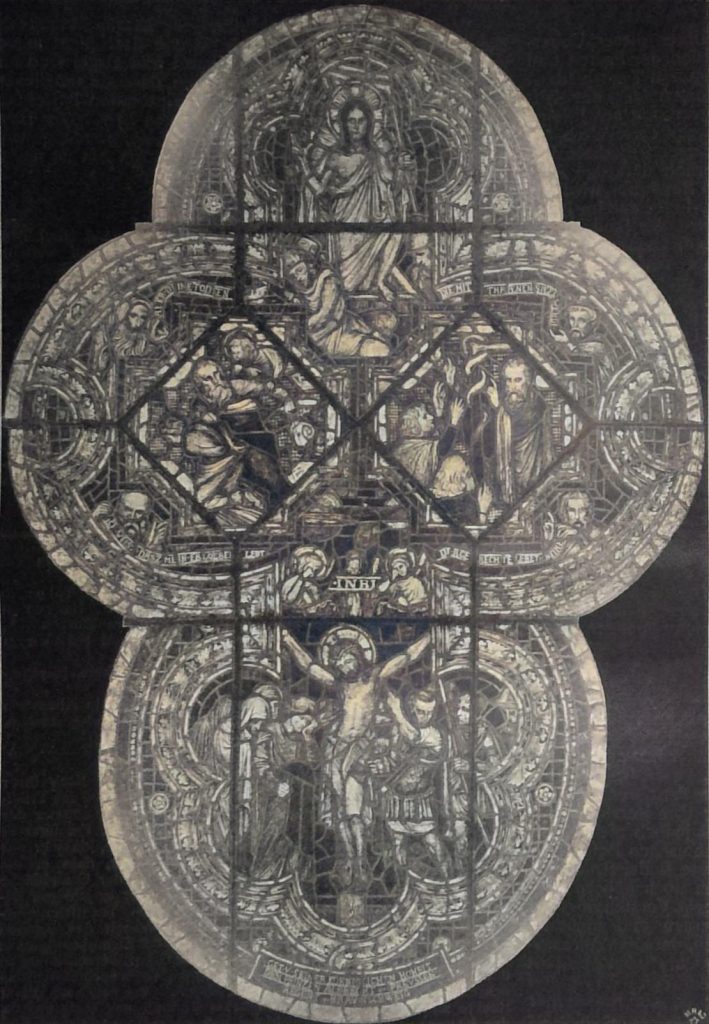 Die evangelische Garnisonskirche in Hannover - Glasgemälde im Chor