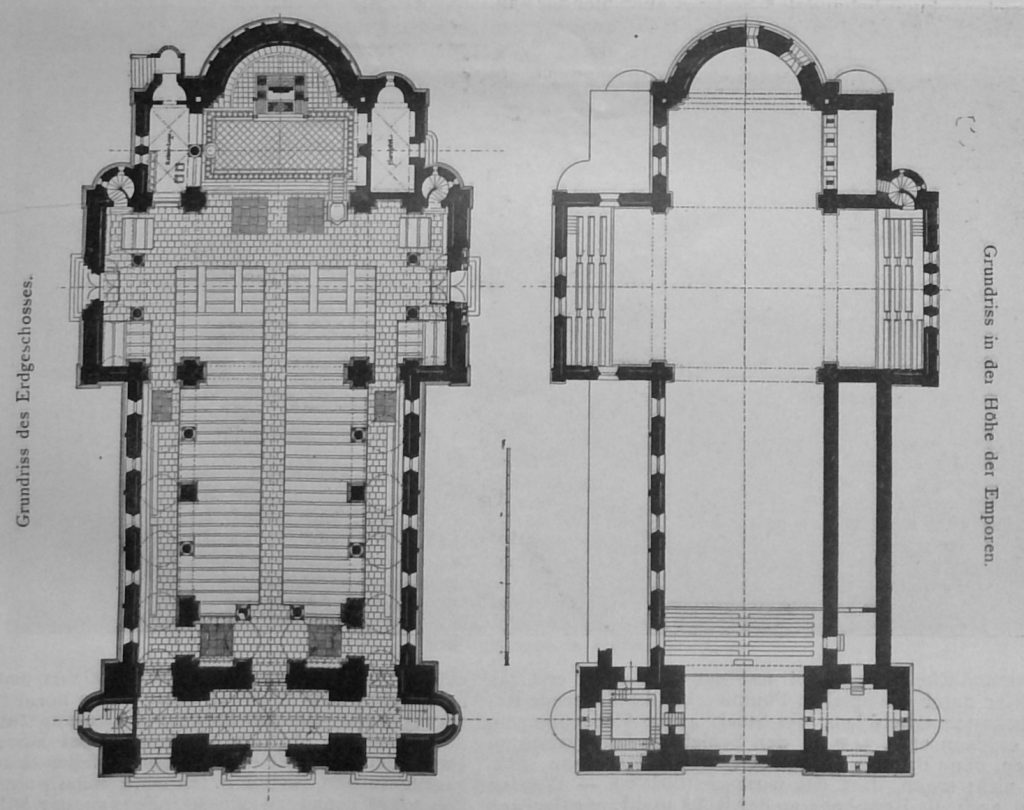 Die evangelische Garnisonskirche in Hannover - Grundrisse