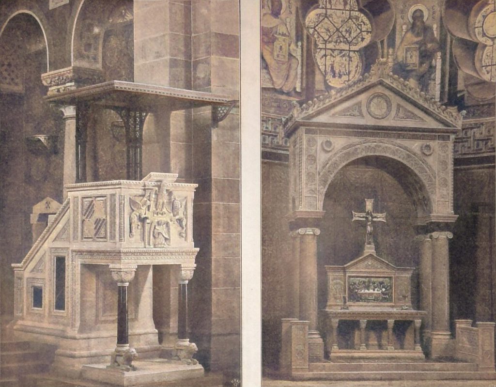 Die evangelische Garnisonskirche in Hannover - Kanzel und Altar