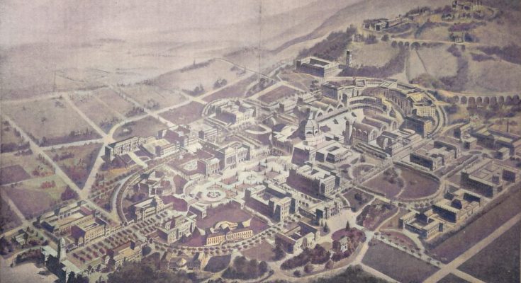 Entwurf des engeren Wettbewerbes zu einer neuen Universität bei Berkeley in Californien. Von Prof. Fr. Bluntschli in Zürich