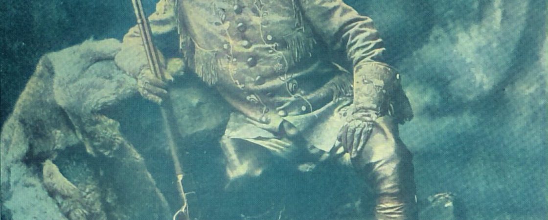 Oberst Cody in seiner Kriegsausrüstung als Buffalo Bill