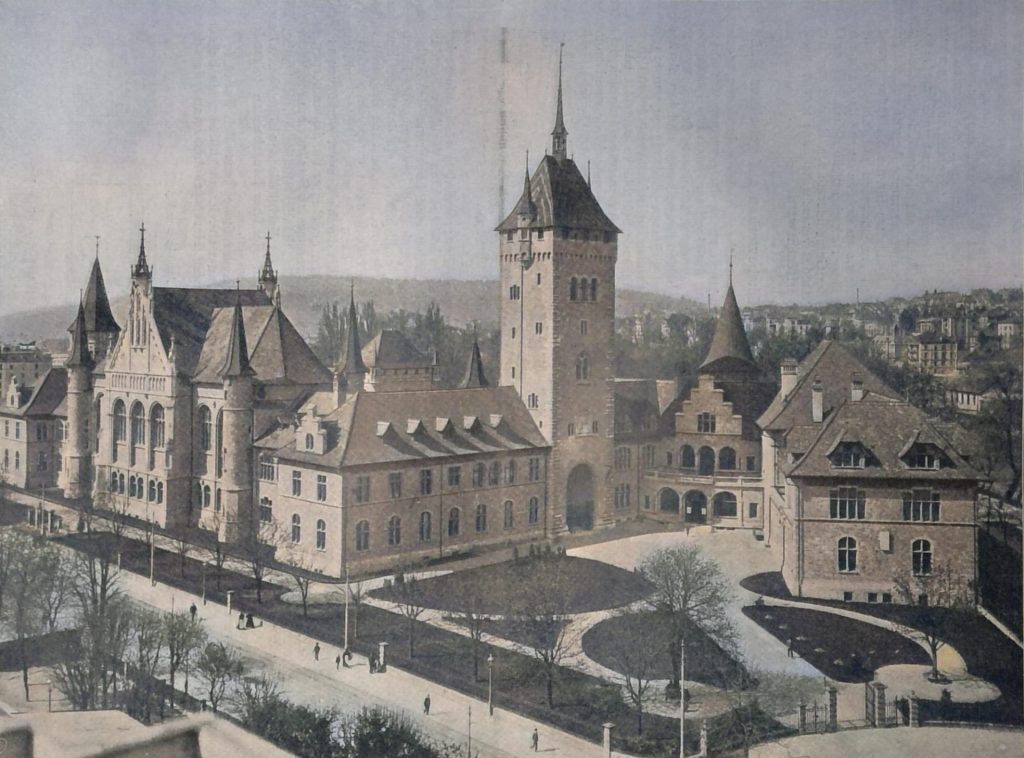 Das Schweizerische Landes-Museum in Zürich - Architekt Stadtbaumeister Gustav Gull in Zürich