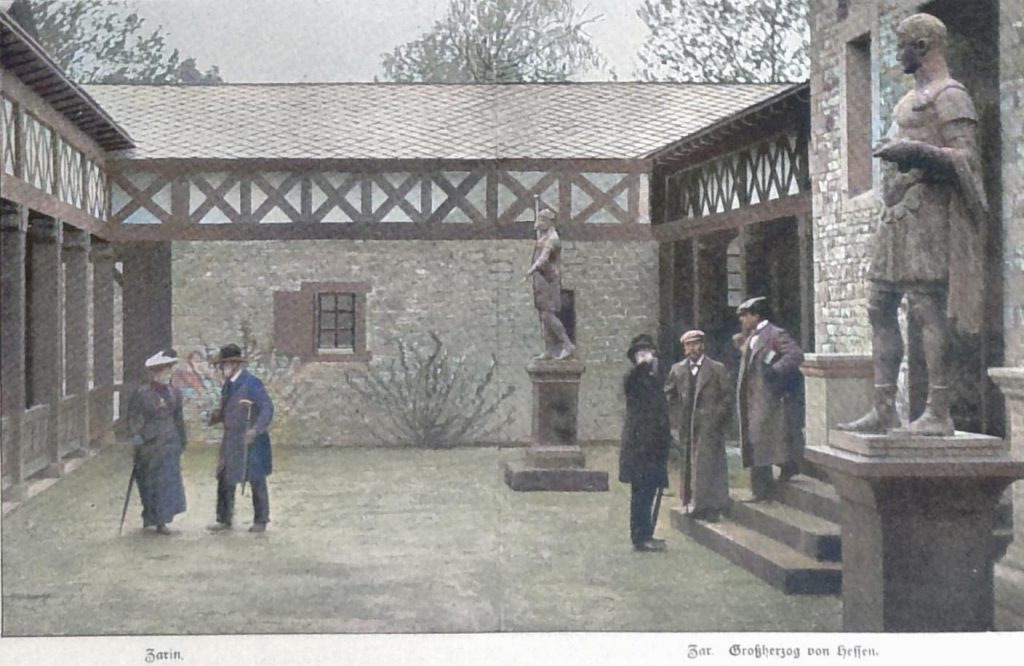 Das russische Kaiserpaar auf deutschem Boden. Besuch des Prätorium der Saalburg