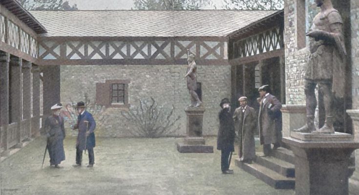 Das russische Kaiserpaar auf deutschem Boden. Besuch des Prätorium der Saalburg