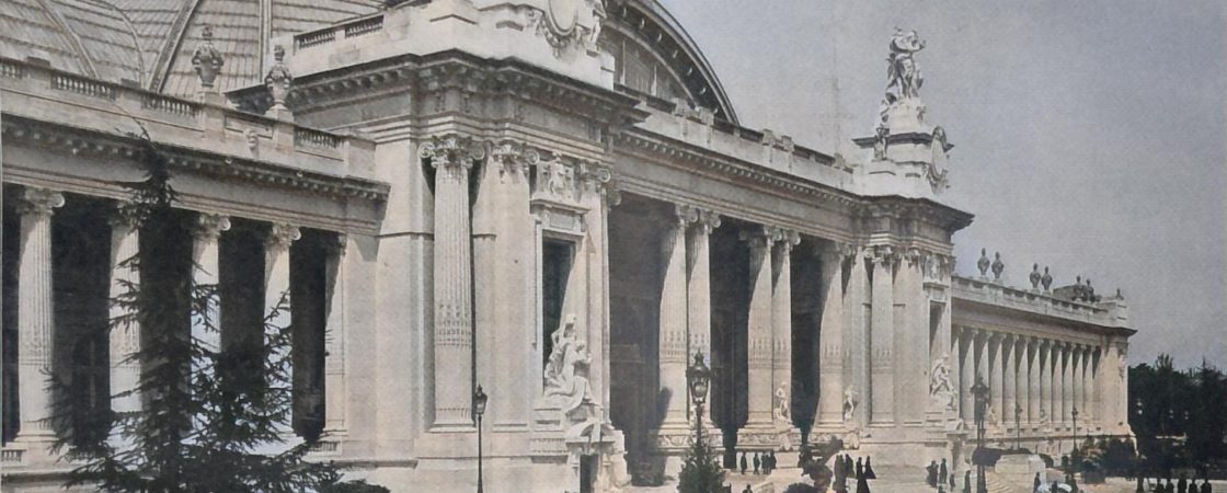 Der grosse Kunst-Palast in der Avenue Nicolaus II. Architekten Delane, Thomas und Louvet