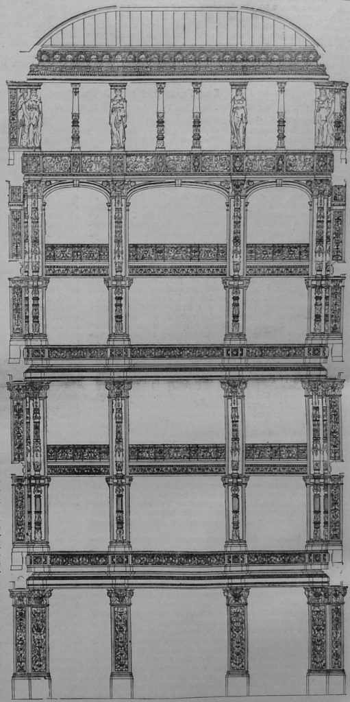 Geschäftshaus der Firma Simpson, Crawford & Simpson in New-York. Zentral-Hof