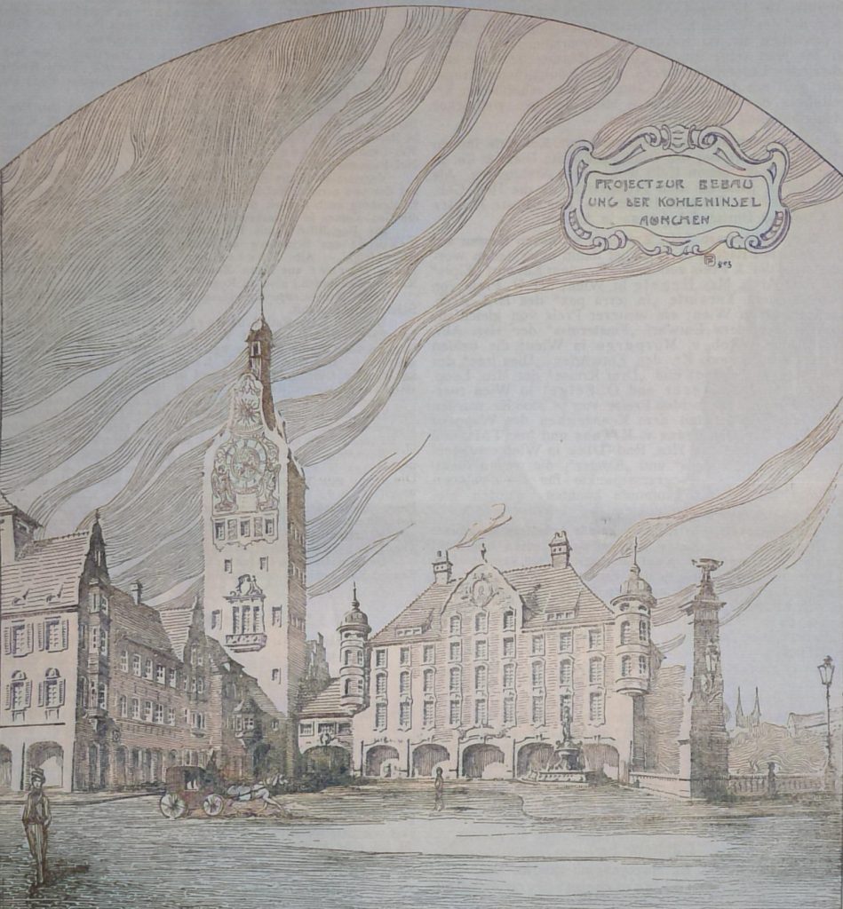 Haupt-Zugang zu der gesammten Anlage. - Architekt Theodor Fischer in München