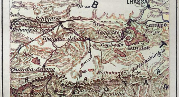 Karte von Tibet