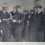 Von der Reise der bayrischen Fürstlichkeiten um die Erde. Einfahrt in den Peiho bei den Takuforts