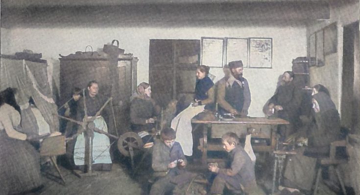Winterabend im masurischen Bauernhaus