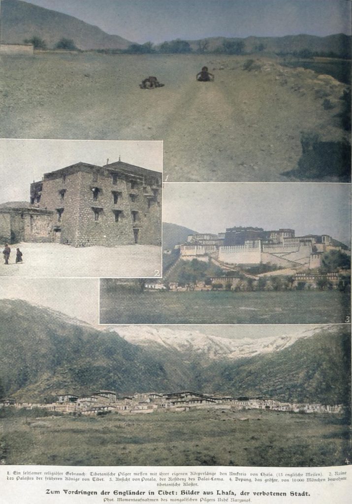 Zum Vordringen der Engländer in Tibet - Bilder aus Lhasa, der verbotenen Stadt