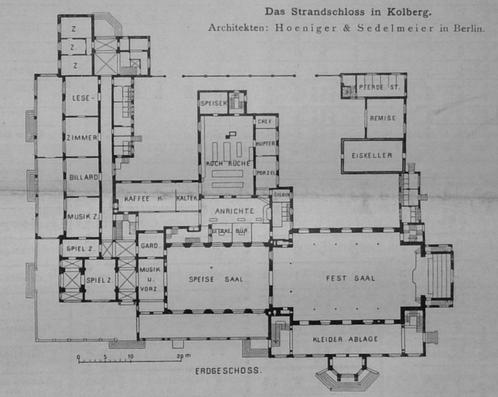 Das Strandschloss in Kolberg