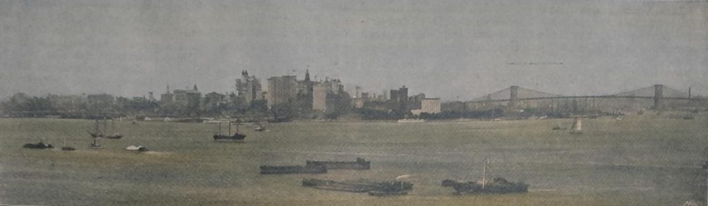 Hafen-Einfahrt von New-York