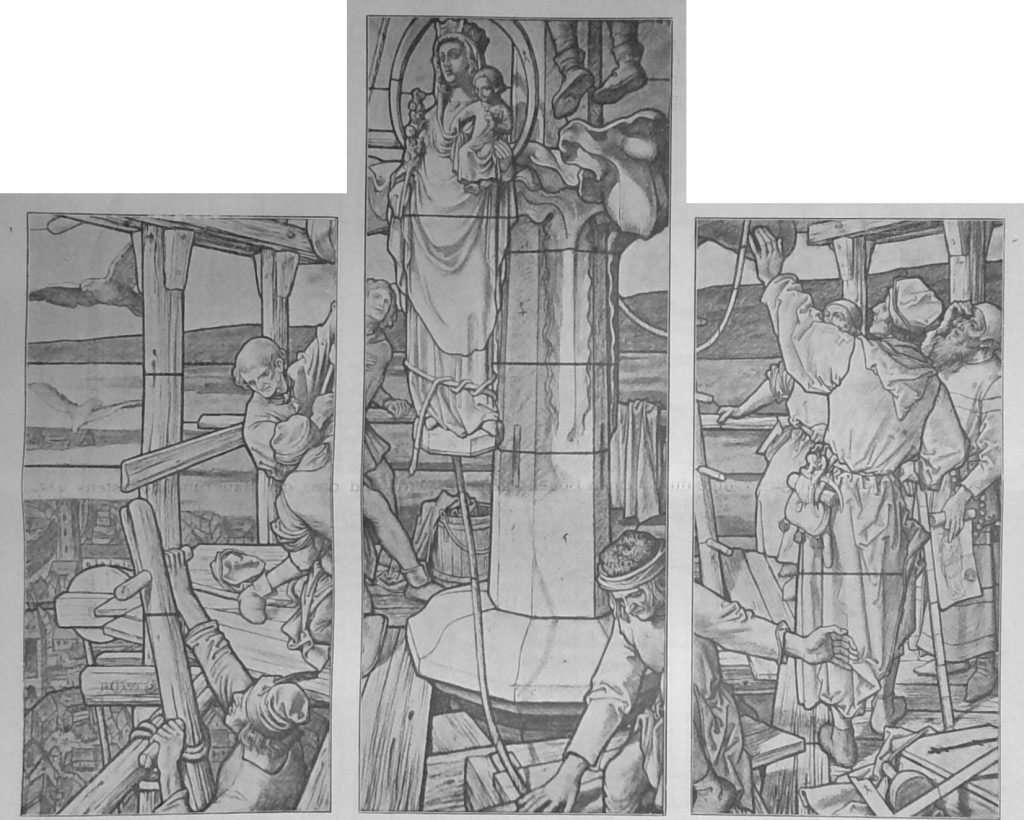 Der Fensterschmuck des Stadtrathssaales im neuen Rathhause zu Freiburg im Breisgau