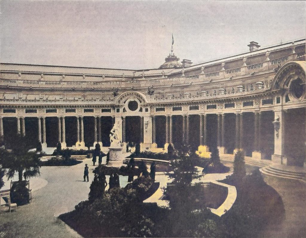Der kleine Kunstpalast auf der Pariser Weltausstellung des Jahres 1900. Architekt Girault