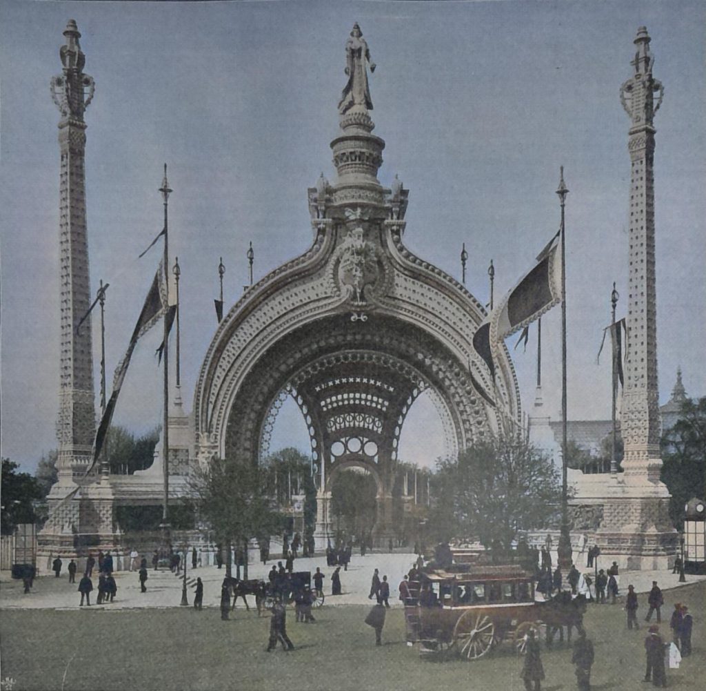 Die Architektur auf der Pariser Weltausstellung des Jahres 1900 - V. Das Haupt-Eingangsthor. Arch. René Binet